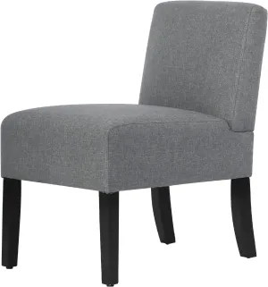 BestMassage Dining Chairs for Living Room Armless Chair Modern Design Fabric Armless Contemporary Accent Dining Chairs Sofa with Solid Wood Legs