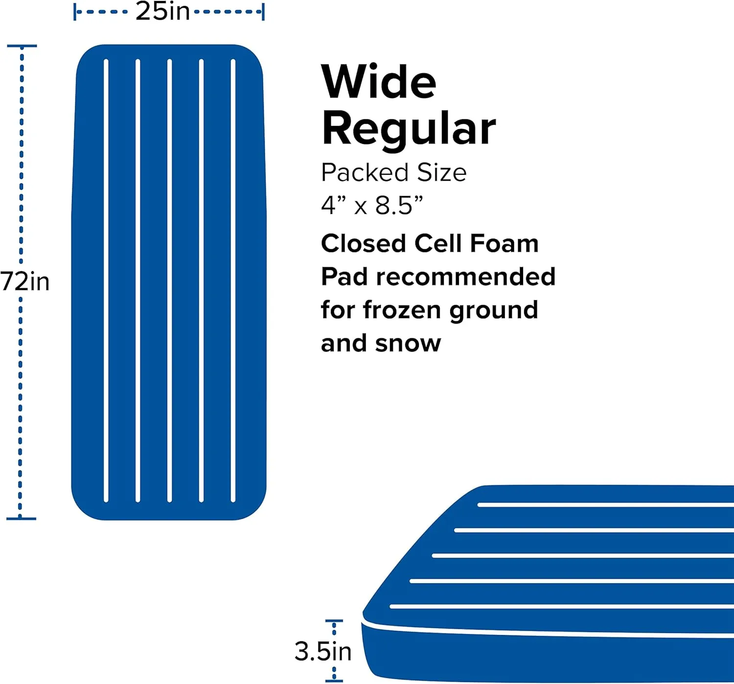 Big Agnes Divide | Lightweight, Compact, Warm-Weather Air Chamber Sleeping Pad, Wide Regular, Warm Olive