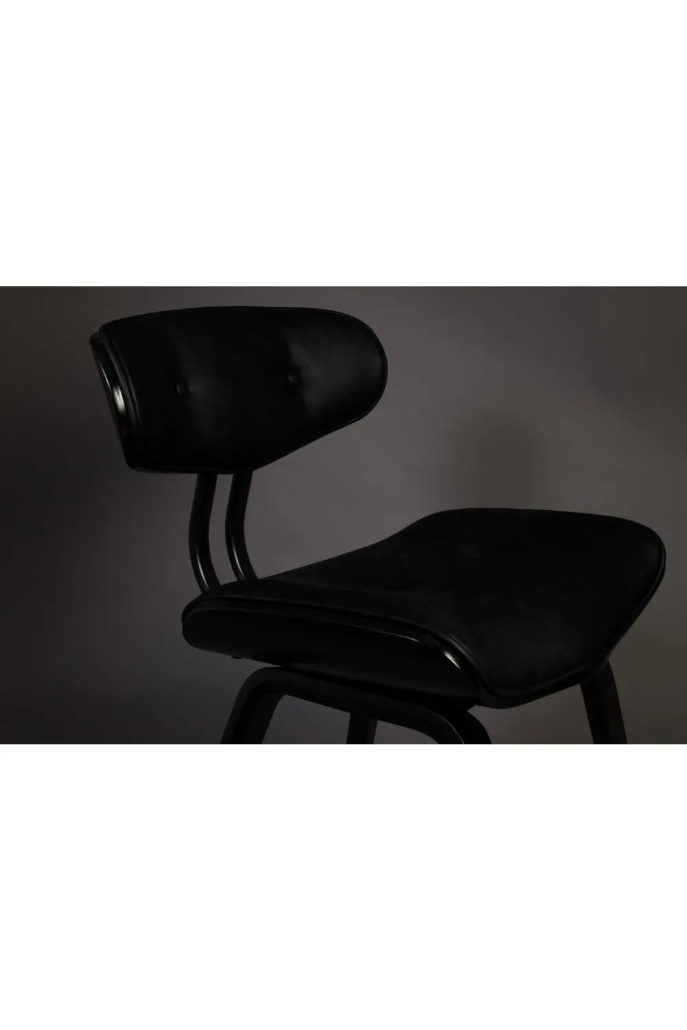 Black Tufted Dining Chair | Dutchbone Blackwood