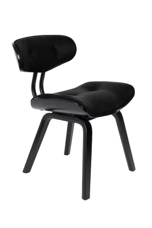 Black Tufted Dining Chair | Dutchbone Blackwood