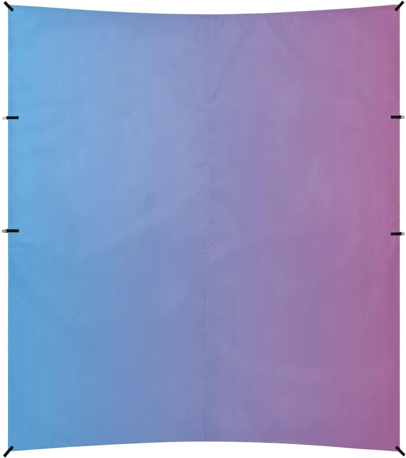 Blue Gradient Design Foldable Beach Tent UPF50  Protection Waterproof Sun Shelter with Sand Shovel, Sandbags for Family Travel