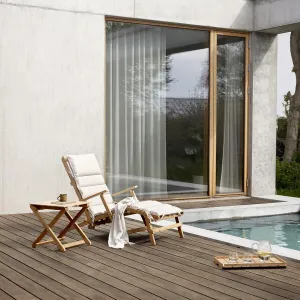 BM5568 Deck Chair with Footrest & Cushion