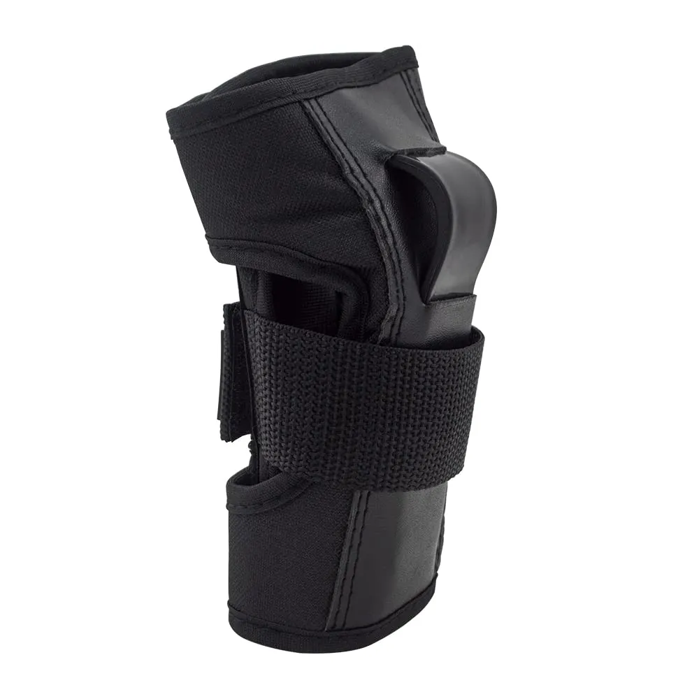 Bont Skates Kids Black Protective Pads Set with Knee, Elbow and Wrist Guards for Inline, Roller Skate (Black, L)