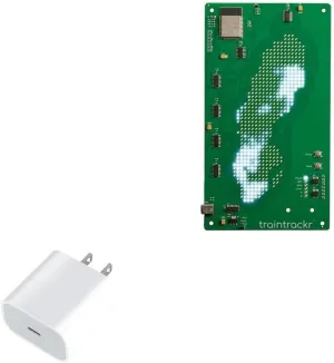BoxWave Charger Compatible with Traintrackr Sweden Map Trackr - PD GAN miniCube (30W), 30W Tiny PD GAN Type-C Wall Charger - Winter White