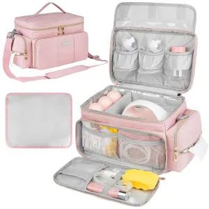 Breast Pump Bag Compatible with Spectra S1 and S2, Insulated Compartment, Pink, Bag Only