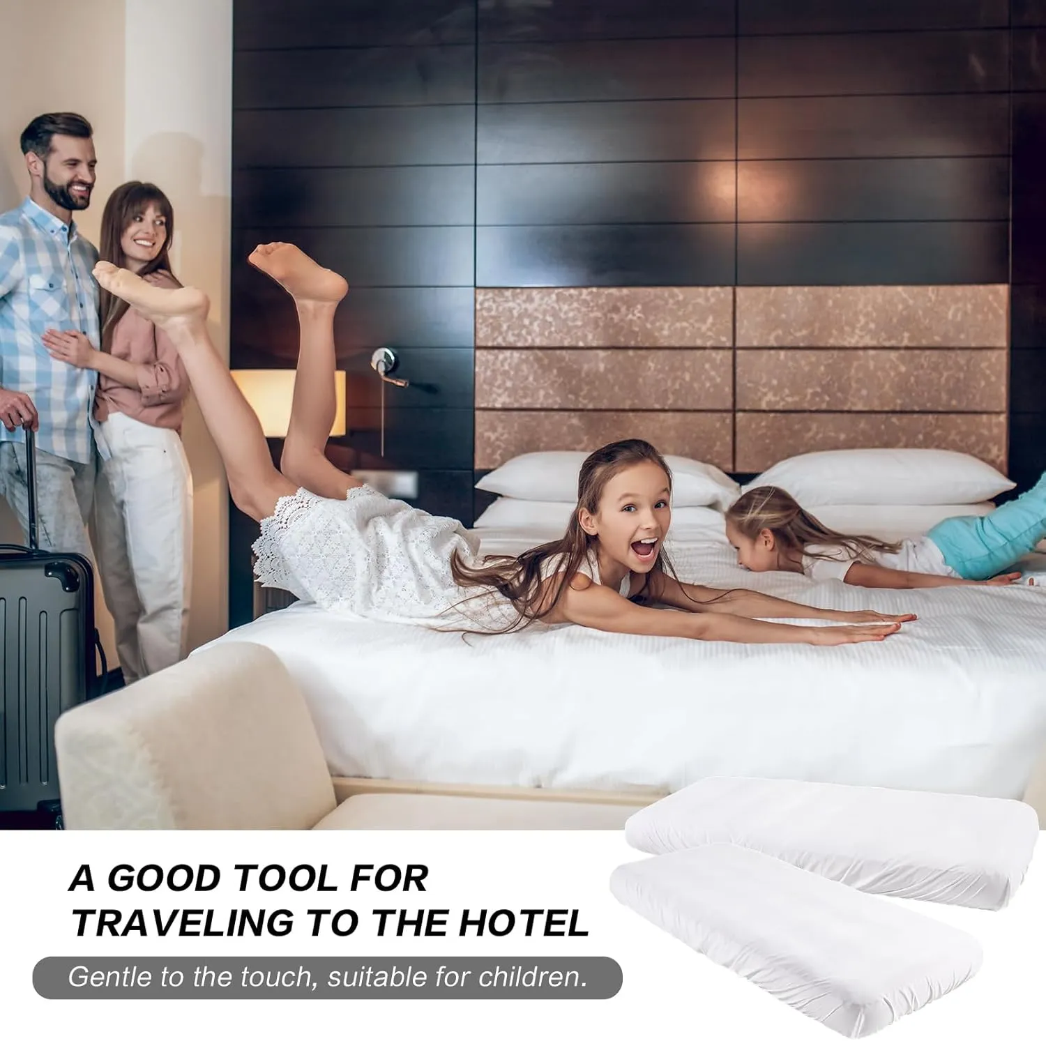 Breling Kids Air Mattress Fitted Sheets Compatible with Intex Cozy Kidz (Sheet Only) Toddler Inflatable Mattress Sheets for Kids Sleepover Party Travel Camping Airbed(White,6 Pcs)