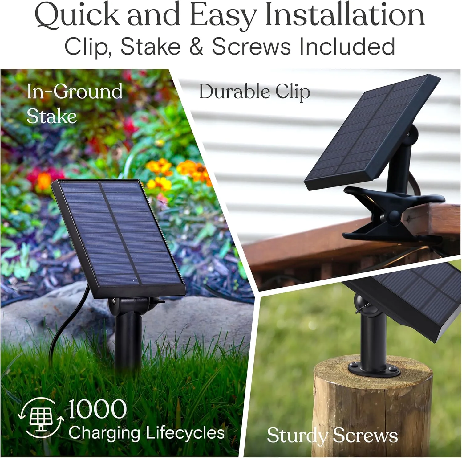 Brightech Ambience Pro Solar Powered String Lights - Commercial Grade Waterproof Patio Lights with 27 Ft Edison Bulbs - Shatterproof LED Solar Outdoor String Lights - 1W LED, Soft White Light