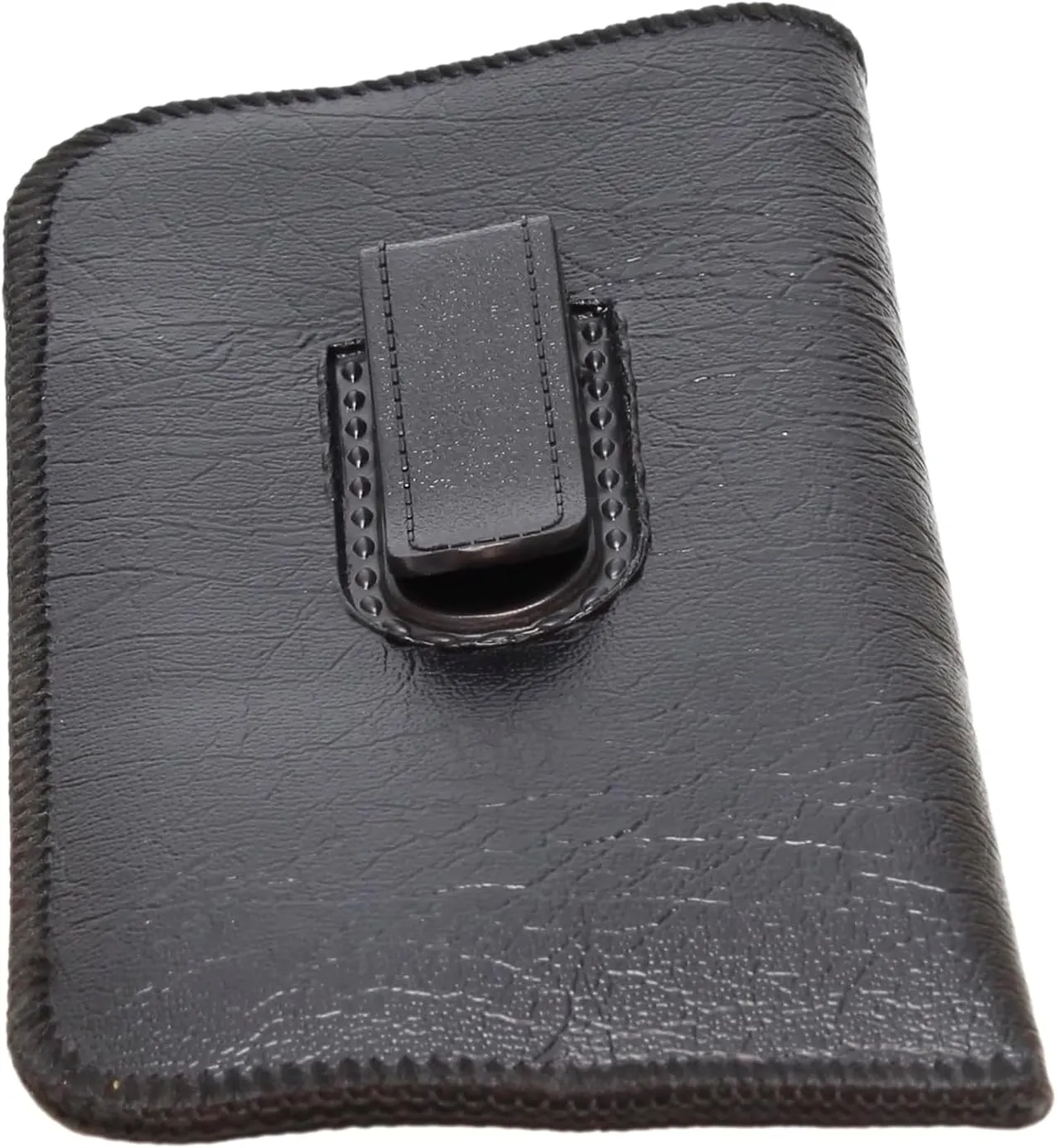 Calabria S-41 Soft Slim Slip In Eyeglass Case w/Pocket Belt Clip PU Leather Mens Womens Glasses Holder Pouch Sleeve Storage