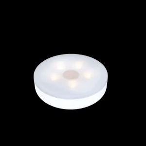 Calex Rechargeable Puck Light, Touch-Operated