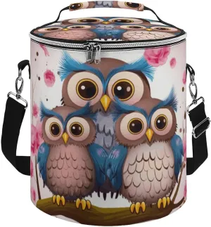 Camping Cooler Bag, Cute Owls Print Portable Ice Pack Outdoor Cooler Bag Picnic Cooler Bag Foldable Cooler Bag, style