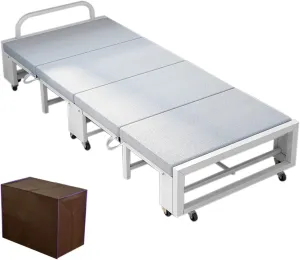 Camping Cot 300kg Capacity and 12 Quiet Universal Wheels, Cots for Camping Portable Camp, Camping Cots Mute Sleep, Folding Bed(30x194x60cm/12x76x24in)