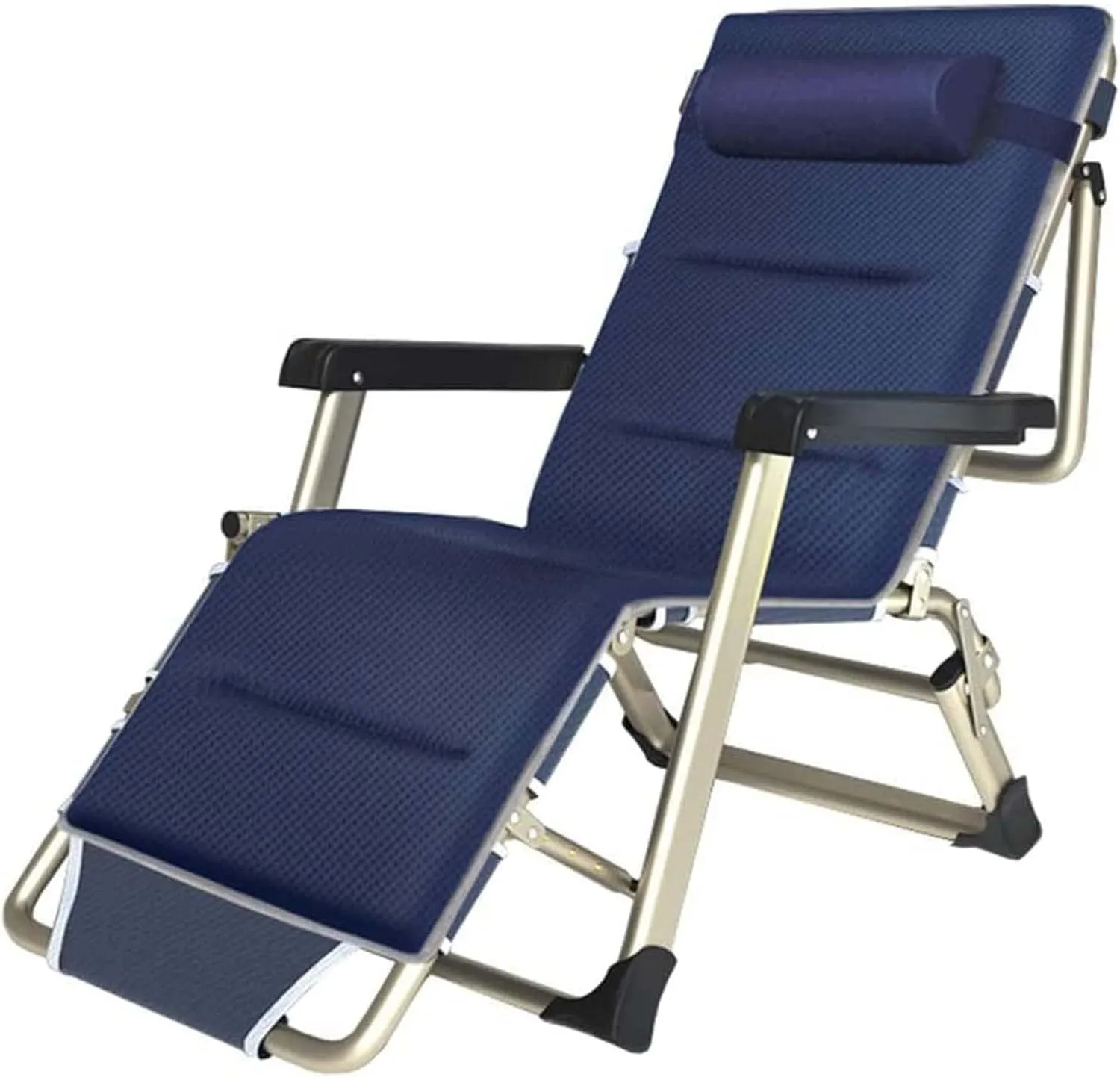 Camping Cots for Adults,Outdoor Folding Sleeping Cot,Folding Chaise Lounge Chair with Pillow,Portable Reclining Chair for Beach Lawn Camping Pool,Sunbathing Chairs
