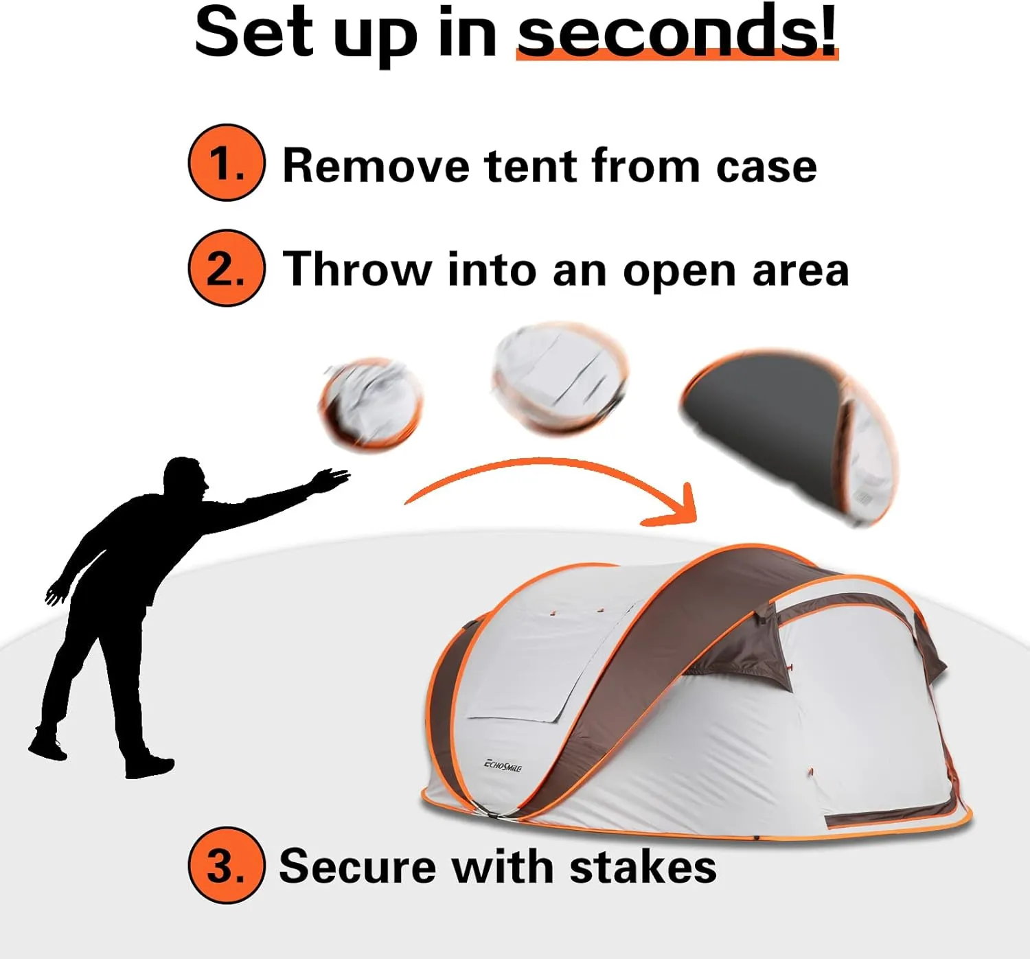 Camping Dome Tent is Suitable for 2/3/4/5 People, Waterproof, Spacious, Portable Backpack Tent, Suitable for Outdoor Camping/Hiking and Outdoor, Portable Tent