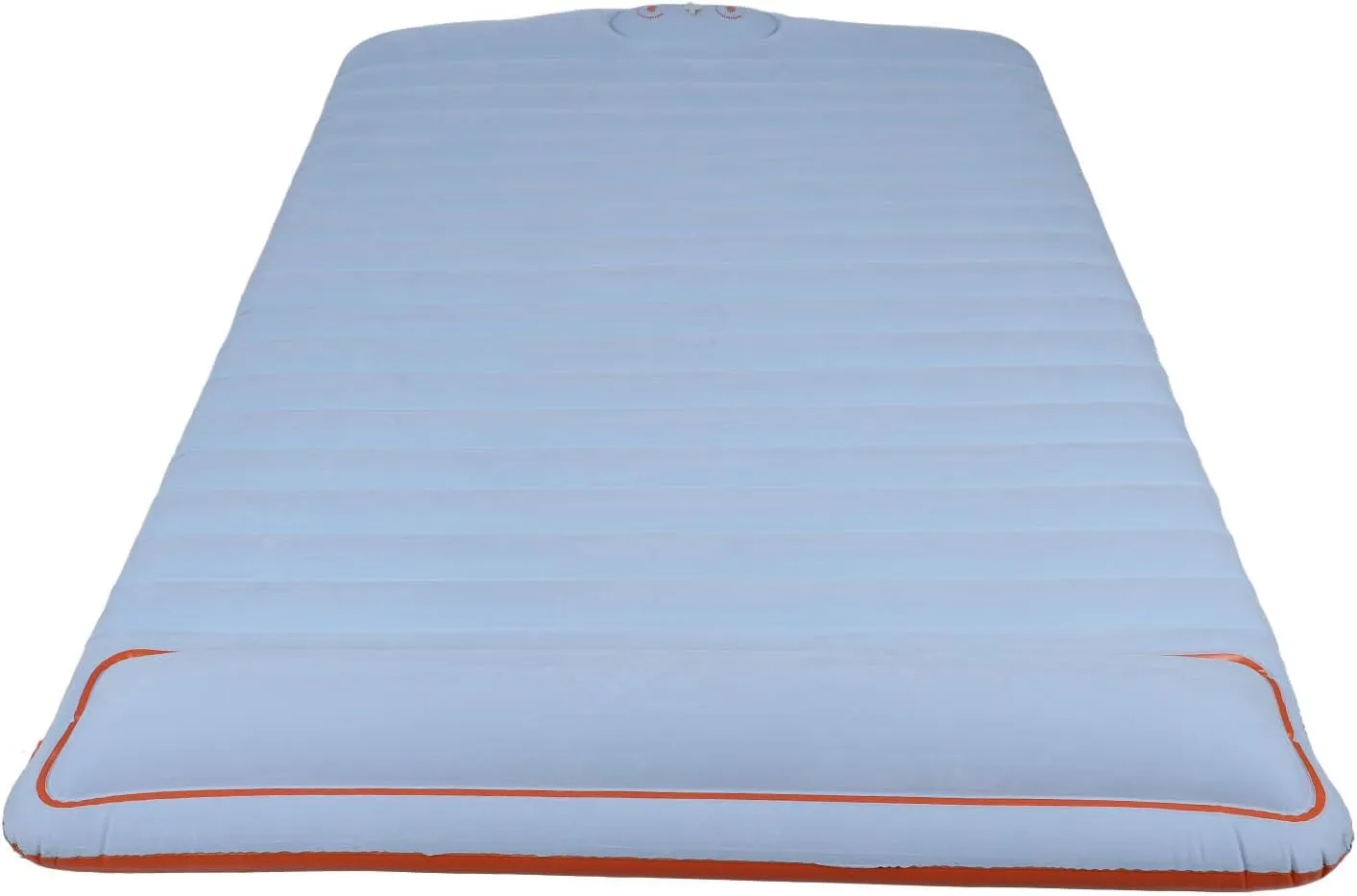 Camping Inflatable Bed Foldable Inflatable Sleeping Pad with Portable Press for Hiking (Blue)