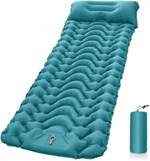 Camping Inflatable Sleeping Mat Extra Thick 4 inch Sleeping Mat with Pillow BuiltGeLYXPEIJIANitin Pump Compact and Ultra Light Camping Air Cushion for Backpacking ExcursionsHiking Tent Trips