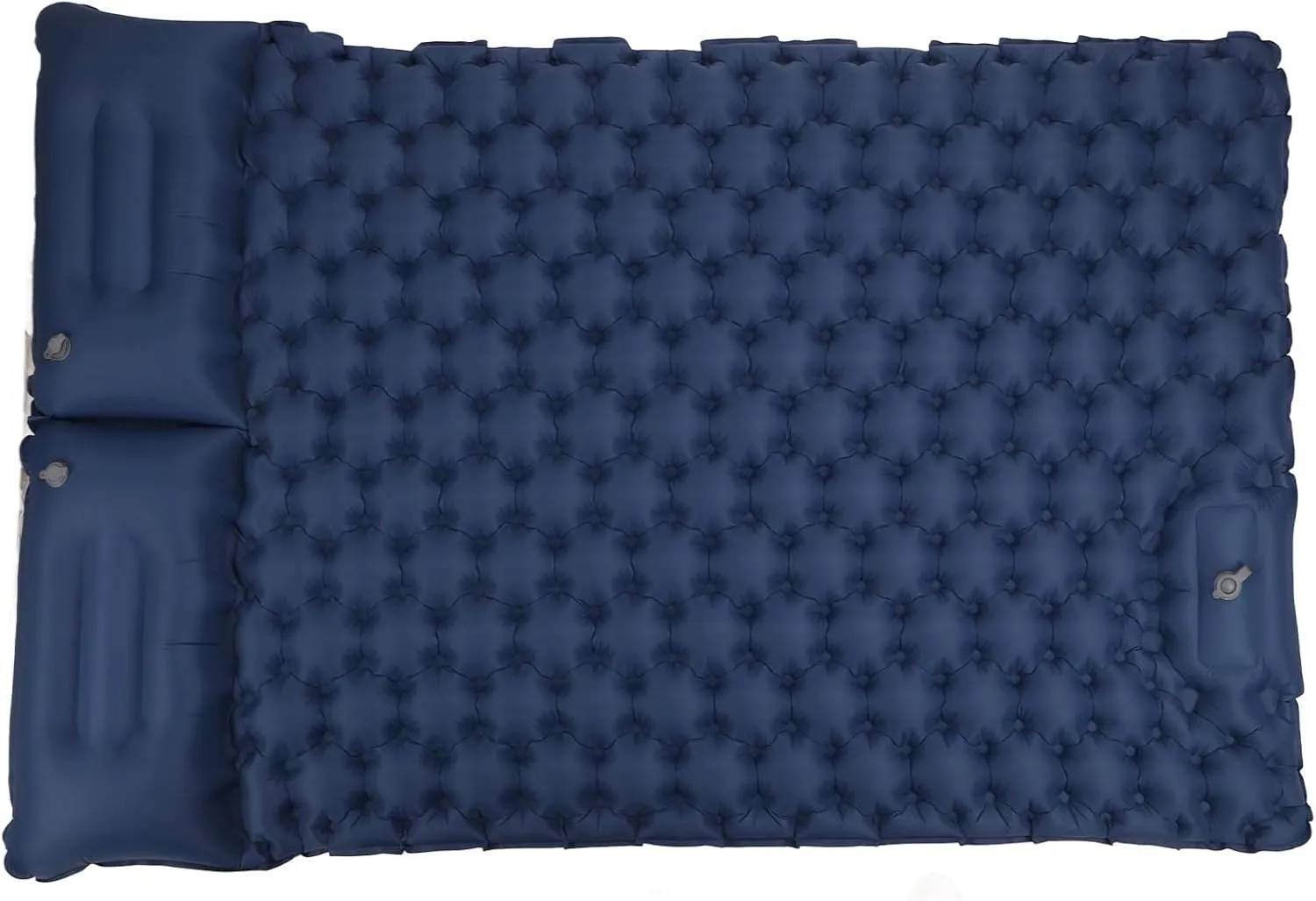 Camping Inflatable Sleeping Pad with Built in Pump, 2 Person Camping Mattress with Pillow, Backpacking Sleeping Pad for Backpacking Hiking