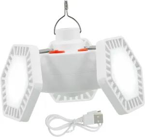 Camping Light Solar Rechargeable Tent Lamp Night Market Light 5 Lighting Modes Hard Metal Hook