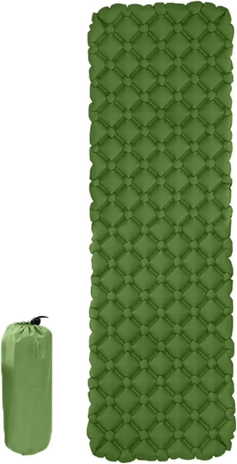 Camping Mat Inflatable Mattresses Camp Air Mattress Outdoor Mat Tent Mat, Camping Sleeping Mat (Color : Green)