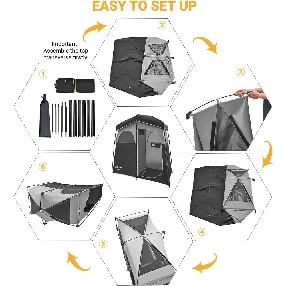 Camping Quick shipping Tent Shower Safe transactions Oversized with Floor Privacy Portable