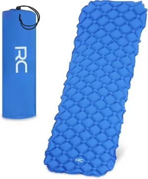 Camping Sleeping Mat - 1.1lb Blue Inflatable Camping Pad Backpacking Air Mattress Sleeping Bag Camp Pad