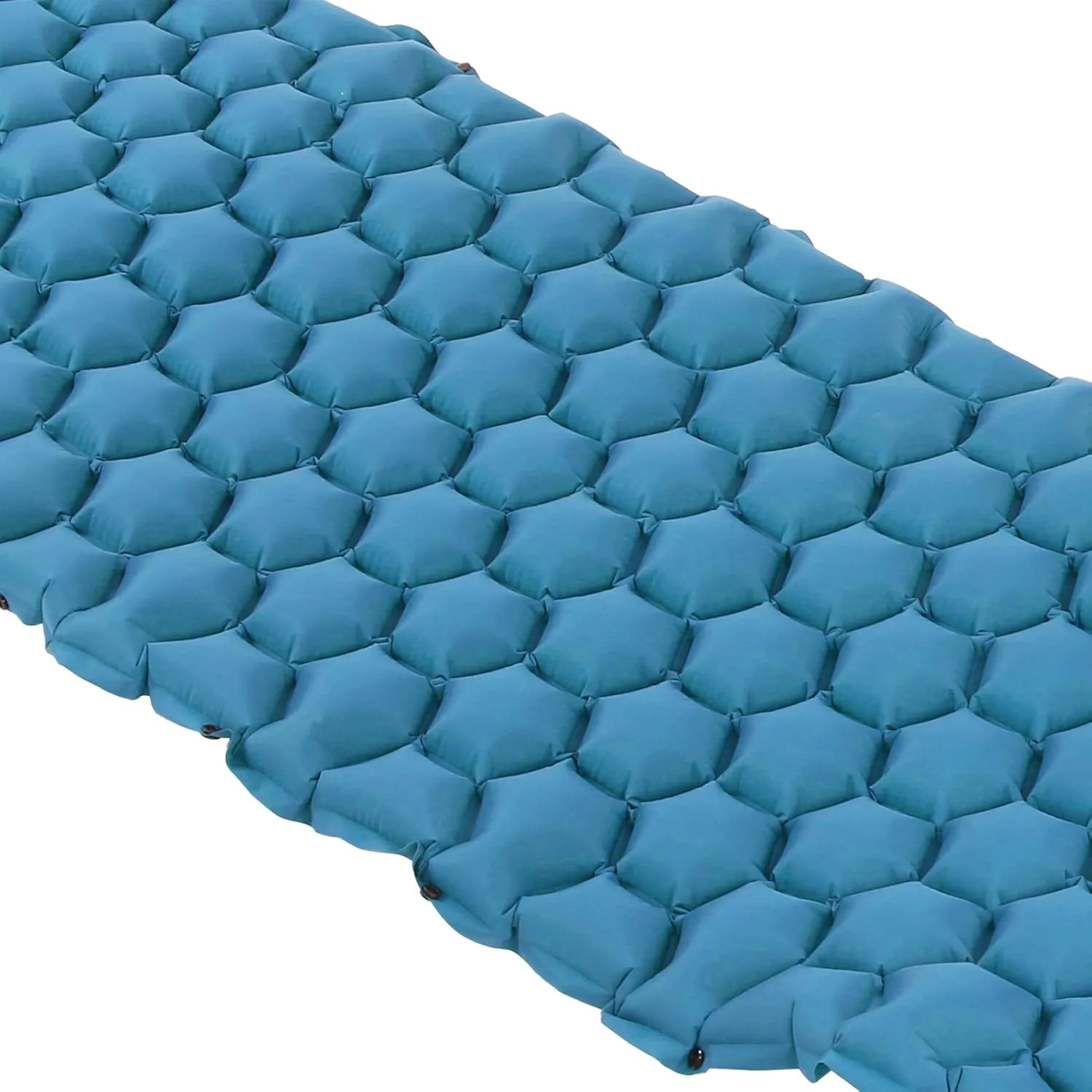 Camping Sleeping Pad Mat, Foot Press Inflatable Cushion Mattress, Sturdy 40D Nylon Fabric, TPU Laminate, for Tent Hiking Travel, Lightweight Compact, Easy to Store (Peacock Blue)