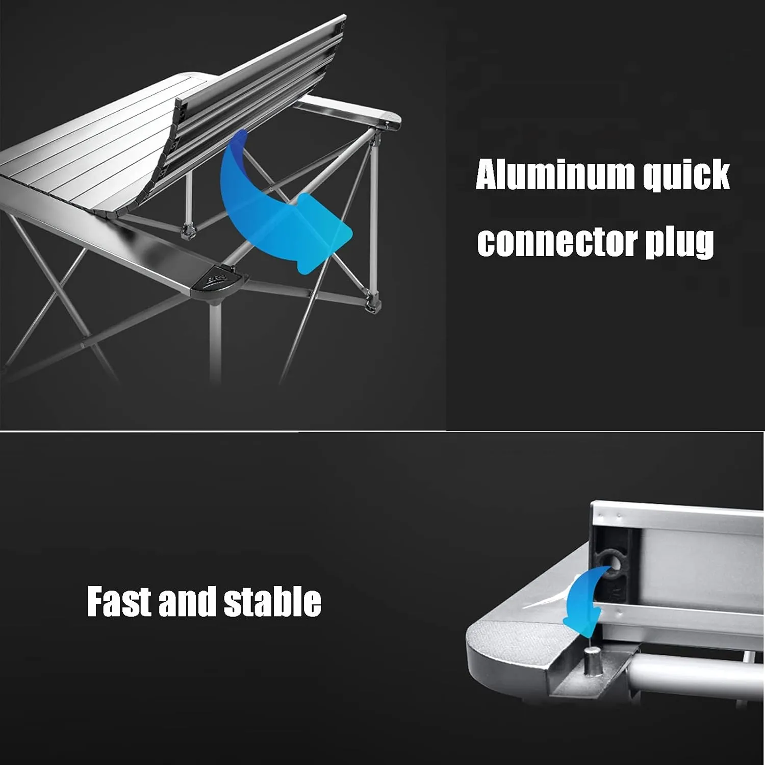 Camping Table Chairs Portable Folding Table Set, Outdoor Aluminum Alloy Can Lift Picnic Table, Portable Table with Carrying Bag (Color : Package 5)