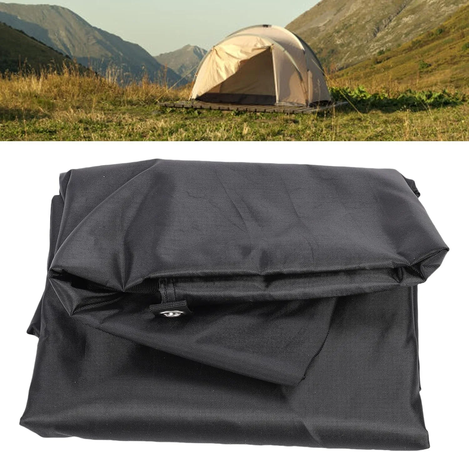Camping Tarp, Water Proof & Wind Proof Outdoor Camping Traveling Awning Backpacking Tarp Shelter, Camping Shelter Canopy with Ground Nail & Wind Rope, Tent Accessories