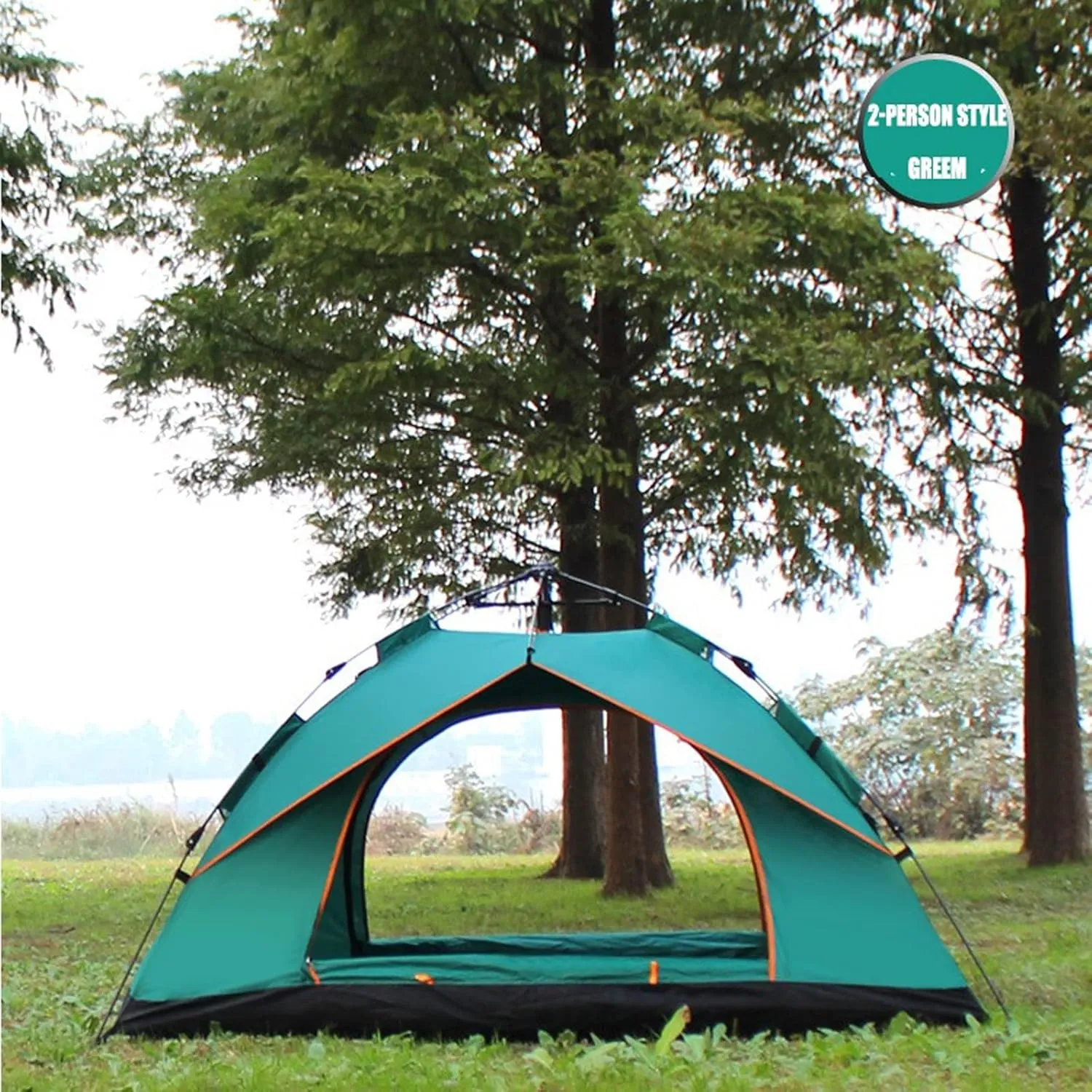 Camping Tent Camping Automatic Tents Family Outdoor Tourist Tent 4 Seasons Waterproof 1-4 People Travel Tent Sun Beach Protection