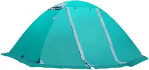 Camping Tent for 2 Person Waterproof Dome Tent with Double Door Lightweight Family Dome Tent with Carrying Bag for Outdoor Family Camping, Hiking, Fishing, Festival