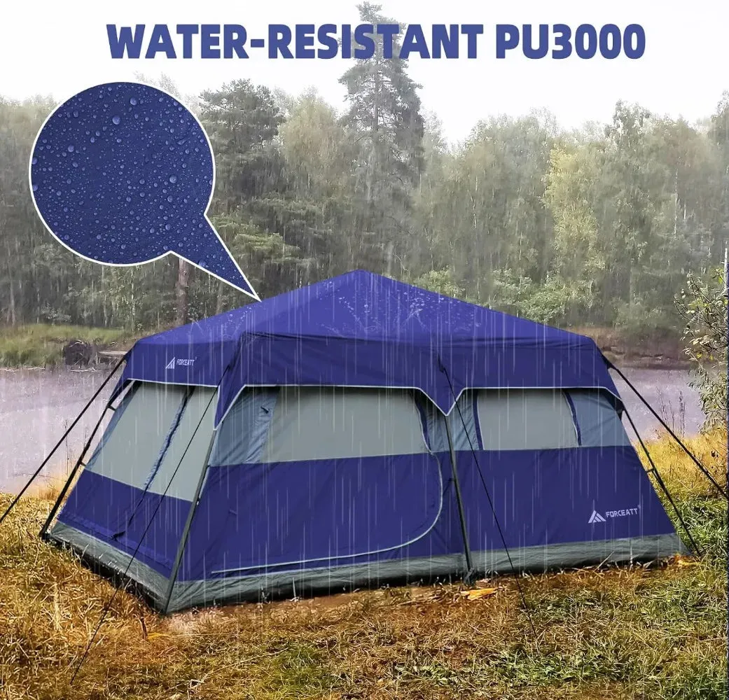 Camping Tent for 2/10 Person Lightweight & Waterproof Backpacking Tent with Removable Rain Fly for 4 Seasons Portable Dome