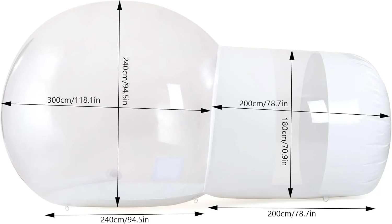 Camping Tent Transparent,Outdoor Inflatable Bubble Camping Tent,Clear Dome Camping Cabin with Quiet Air Blower DIY Outdoor Family Backyard Camping Stargazing