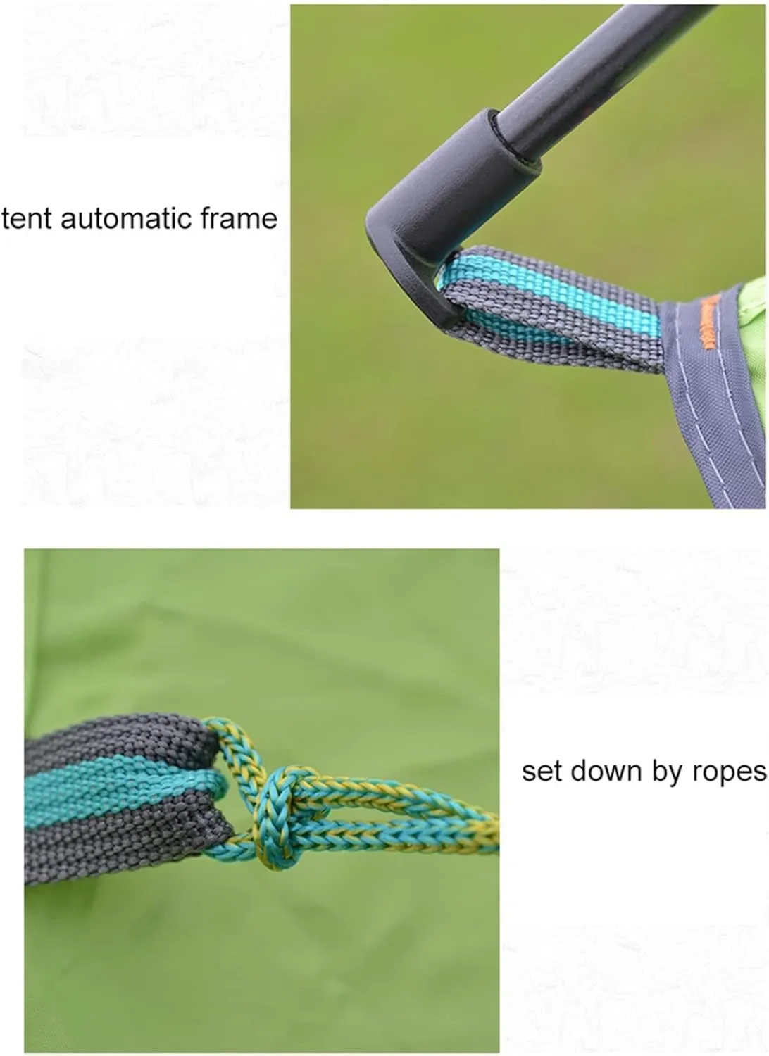 Camping Tents, Automatic Tent 3-4 Person Camping Tent,Easy Instant Setup-Protable Backpacking for Sun Shelter,Travelling,Hiking (Color : 2 Way use Blue, Size : 200x180x130cm)
