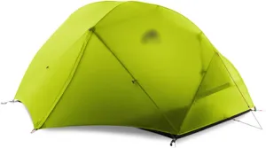 Camping Tents,Camping Tent 3-4 Season 15d/210t Outdoor Ultralight Silicon Coated Nylon Waterproof Tents (Color : 15d Green, Size : 4 Season)
