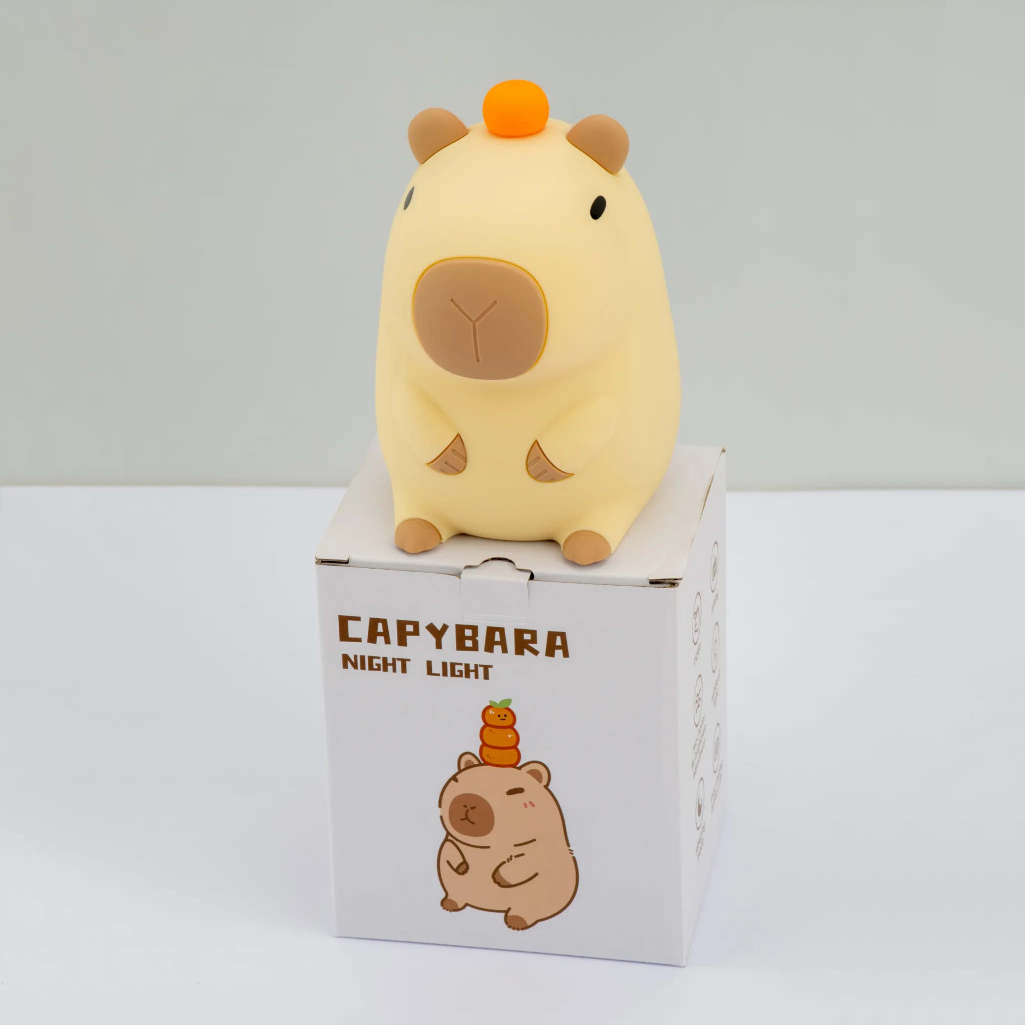 Capybara LED Night Light USB Rechargeable Animal Touch Control Lamp
