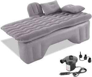 Car Air Mattress Back Seat for Honda Accord Hybrid,Double Side Flocking Car Bed Portable Air Mattress Car Sleeping Mattress Car Accessories Cars Camping Bed,Grey