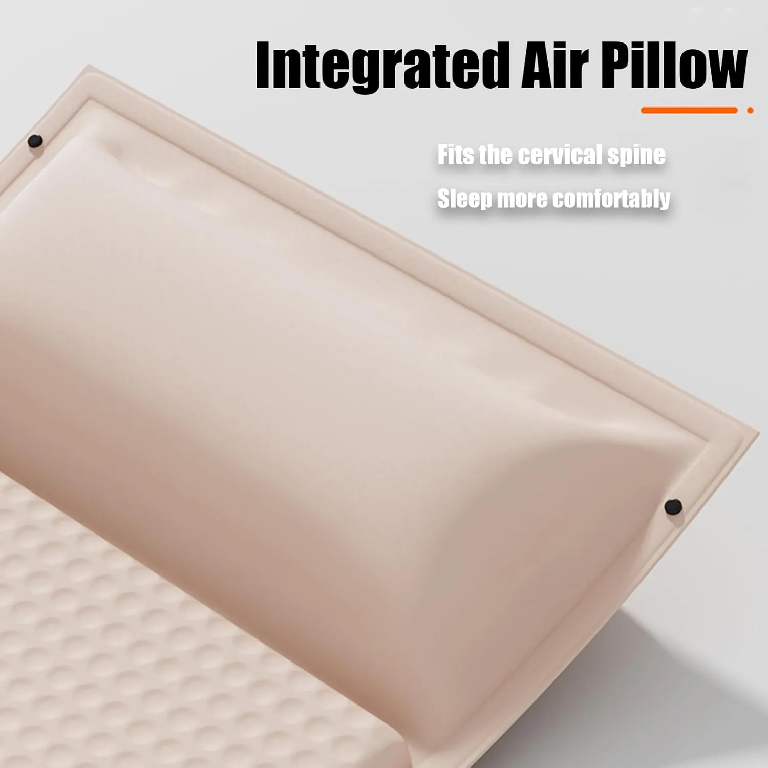 Car Air Mattress Foldable for Audi A4 Avant B8 B7 B6 B5 8D5 8E5 8ED, Back Seat Camping Bed Breathable Airbed Auto-Inflation Without Air Pump SUV Portable Sleeping Pad,Beige Single