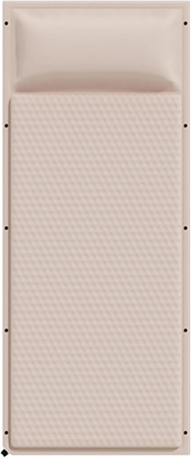 Car Air Mattress Foldable for Audi A4 Avant B8 B7 B6 B5 8D5 8E5 8ED, Back Seat Camping Bed Breathable Airbed Auto-Inflation Without Air Pump SUV Portable Sleeping Pad,Beige Single