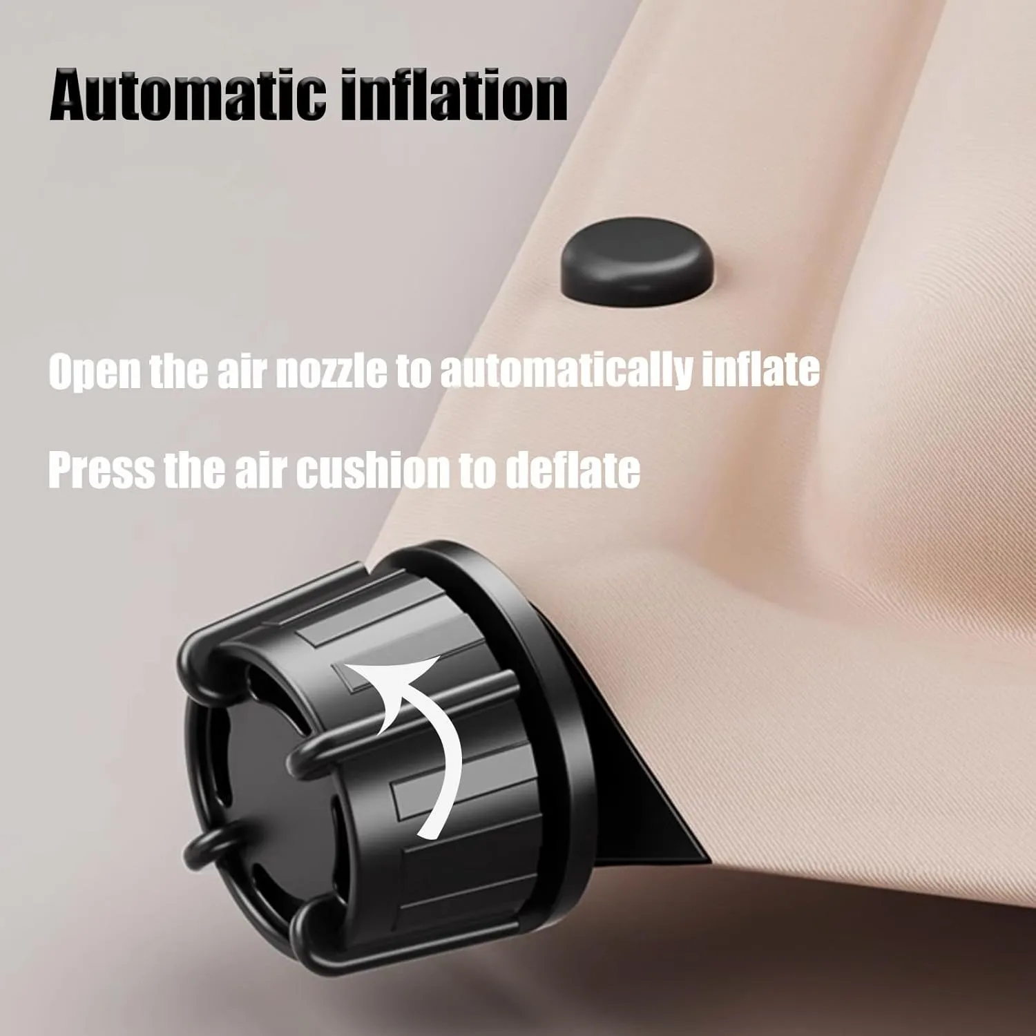 Car Air Mattress Foldable for Audi A4 Avant B8 B7 B6 B5 8D5 8E5 8ED, Back Seat Camping Bed Breathable Airbed Auto-Inflation Without Air Pump SUV Portable Sleeping Pad,Beige Single