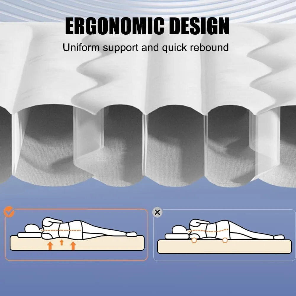 Car Air Mattress for Honda Element 2003-2011, Trunk Rear Seat Inflatable Thickened Flocking Travel Camping Bed, Air Pump 2 Pillows,Grey