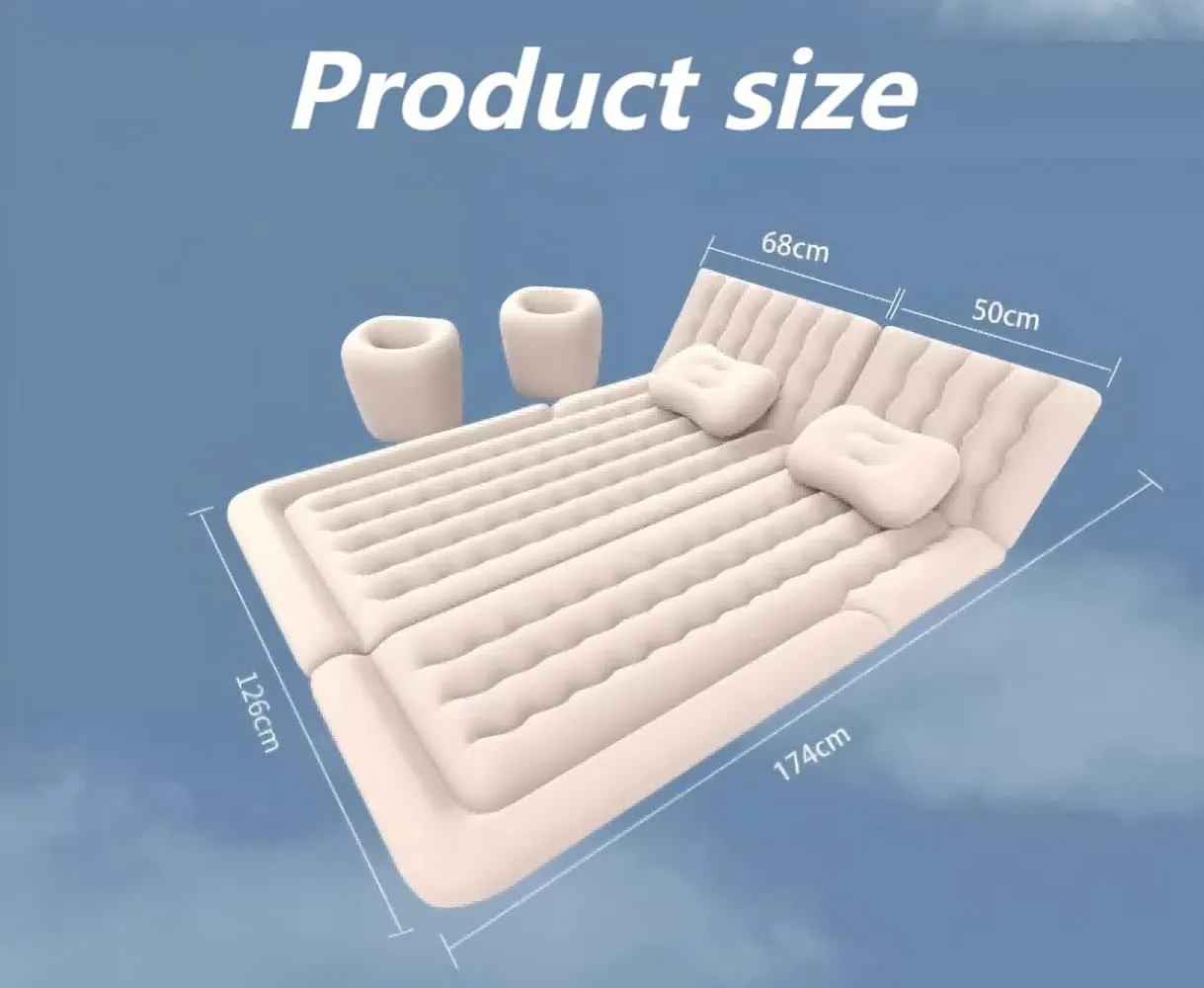 Car Air Mattress for Linco Navigator(Without armrest) 2016 2017,Portable Self Inflating Cushion,Multifunctional Bed Inflatable Mat,Travel Home Sleeping Pad Cot Ideal for Road Trips Camping