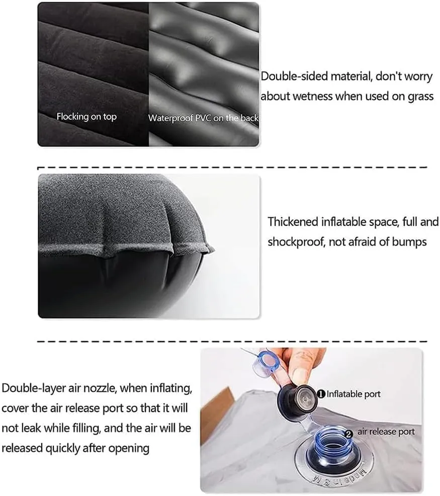 Car Air Mattress for Linco Navigator(Without armrest) 2016 2017,Portable Self Inflating Cushion,Multifunctional Bed Inflatable Mat,Travel Home Sleeping Pad Cot Ideal for Road Trips Camping