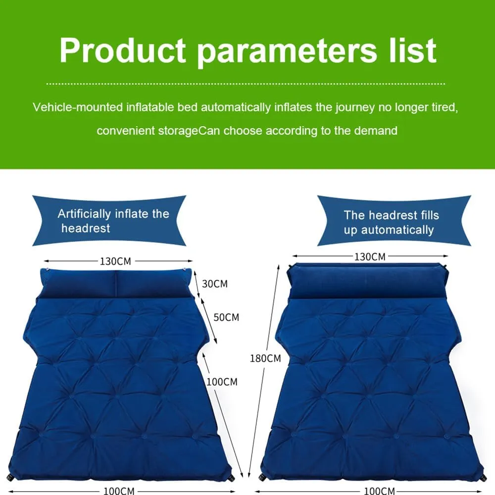 Car Air Mattresses for Skoda Rapid, Portable Bed Cushion Bedding Camping Hiking Inflatable Pillow Multifunctional Accessories Outdoor,D