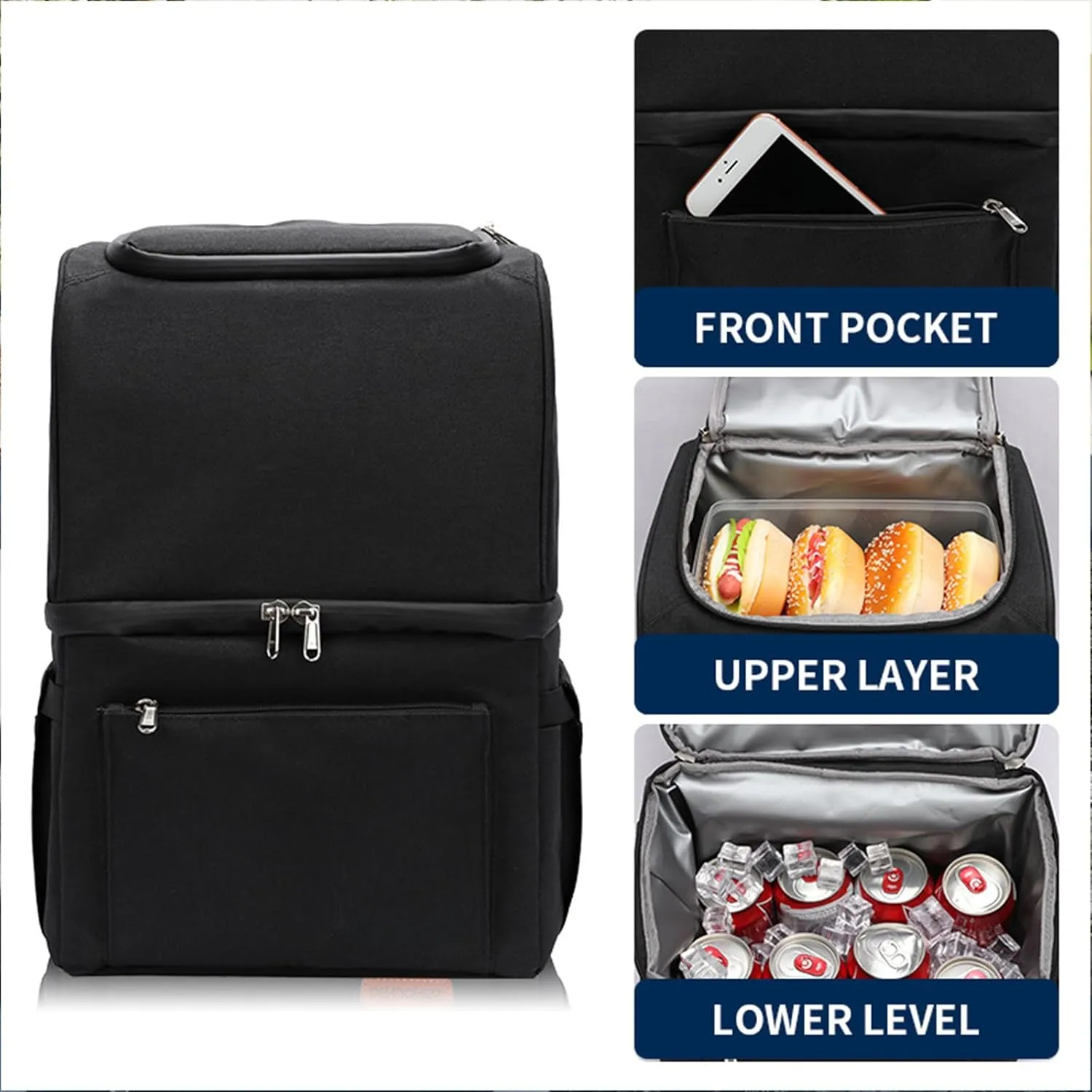 Car Camping Coolers for ABT A1/A2/A3/A4/A5/A6/A7/Arteon/Ateca/Caddy/Golf, Waterproof Portable Cooler, Leak Proof Picnic Insulated Bag, Ultra-Light Premium Ice Chest Box