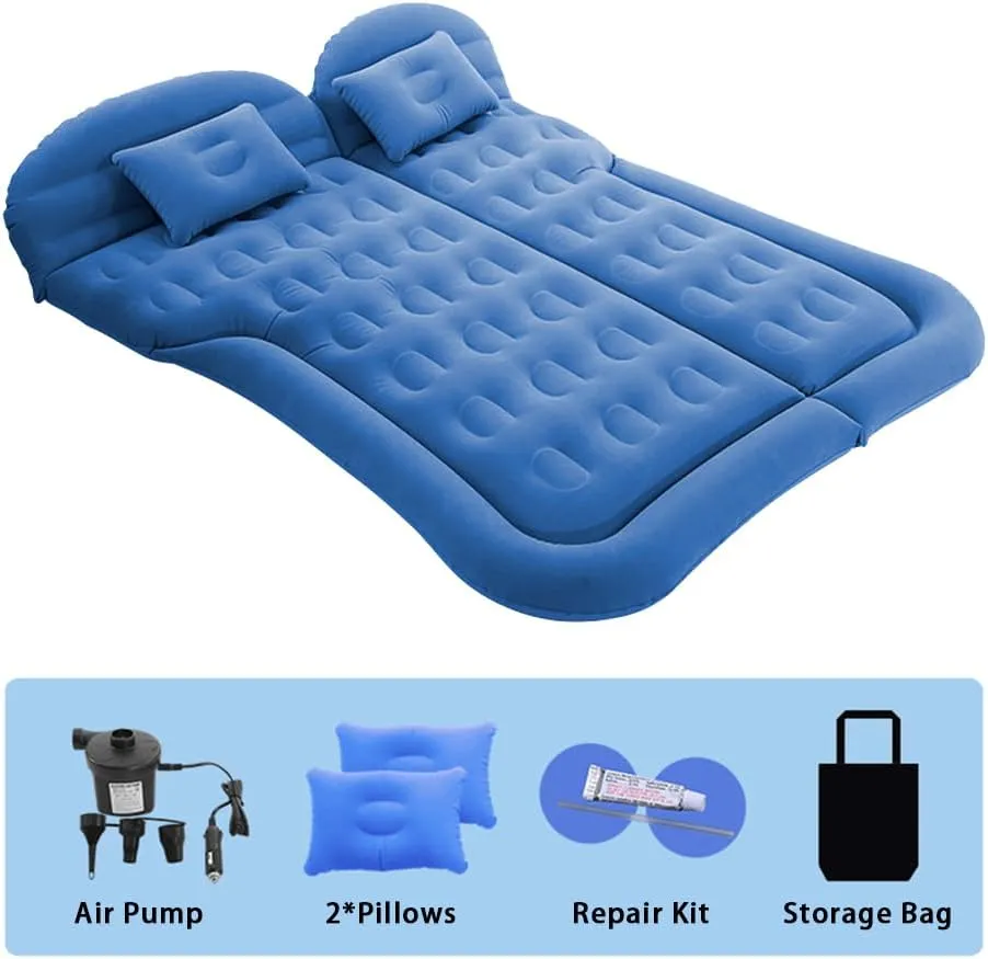 Car Inflatable Air Mattress for Ford Bronco VI 2-Door 2020 2021 2022 2023 2024 Portable Boot Air Mattress Cushion Outdoor Travel Camping Sleeping Gear Accessories,Grey