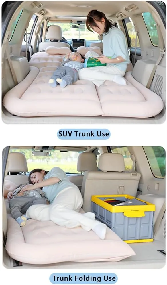 Car Inflatable Air Mattress for Ford Bronco VI 2-Door 2020 2021 2022 2023 2024 Portable Boot Air Mattress Cushion Outdoor Travel Camping Sleeping Gear Accessories,Grey