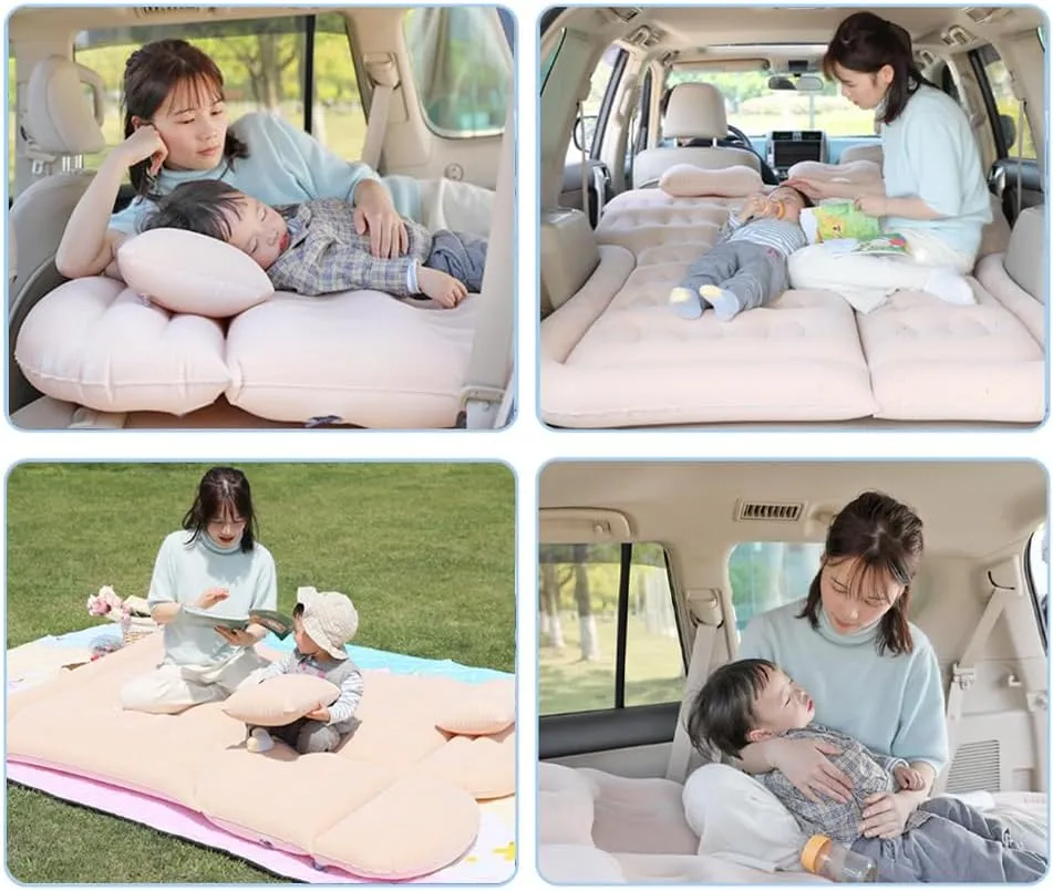 Car Inflatable Air Mattress for Ford Bronco VI 2-Door 2020 2021 2022 2023 2024 Portable Boot Air Mattress Cushion Outdoor Travel Camping Sleeping Gear Accessories,Grey