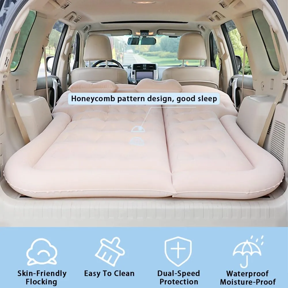 Car Inflatable Air Mattress for Ford Bronco VI 2-Door 2020 2021 2022 2023 2024 Portable Boot Air Mattress Cushion Outdoor Travel Camping Sleeping Gear Accessories,Grey