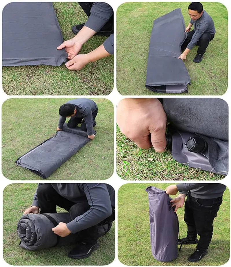 Car Inflatable Mattres for Toyota FJ Cruiser 2007-2023 Thickened Inflatable Back Seat Bed Outdoor Camping Sleeping Pad Portable Travel Mattress,Blue
