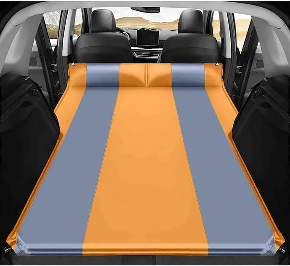 Car Inflatable Mattress for Acura RDX 2019 2020 2021 2022 2023 2024 Self Inflating Sleeping Pad Thickened Air Bed Cushion Camping Travel Mattress Multifunctional,Orange