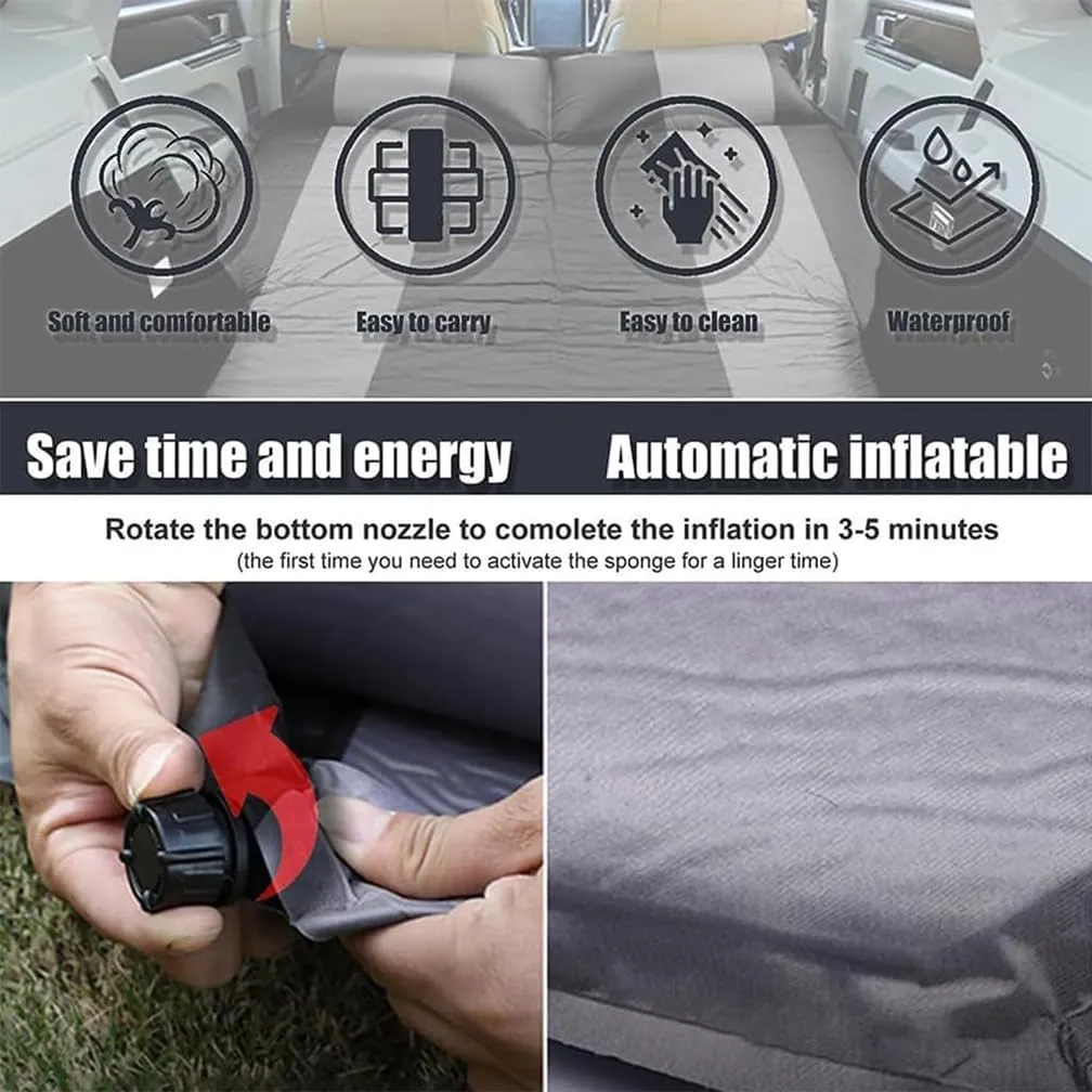 Car Inflatable Mattress, for Chevrolet Trax 2024-2025 Outdoor Camping Travel Portable Sleeping Pad AdjustableWear Resistant, Auto Accessories,A-Black